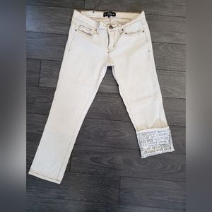 Abbey Dawn Capri with printed cuff Size 3